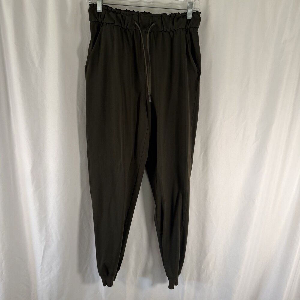 Lululemon Joggers Women's 6 Green Drawstring Pull On Pockets 29" Inseam